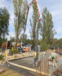 Betonowanie niższej części stropu garażu bud. C