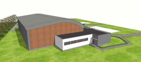 zdjęcie z budowy Hala sportowa Lisiec Wielki