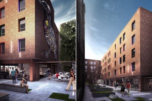 wizualizacje Akademik The Dorm