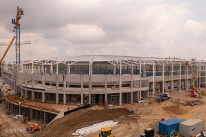 zdjęcie z budowy Nowy stadion Wisły Płock