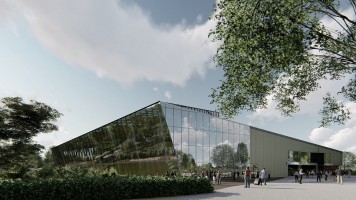 zdjęcie z przebudowy Centrum Edukacji Ekologicznej – Egzotarium