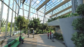 zdjęcie z przebudowy Centrum Edukacji Ekologicznej – Egzotarium