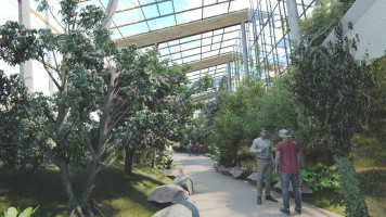 zdjęcie z przebudowy Centrum Edukacji Ekologicznej – Egzotarium