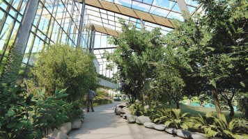 zdjęcie z przebudowy Centrum Edukacji Ekologicznej – Egzotarium