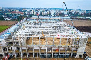 zdjęcie z budowy Świdnik Arena