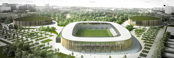 zdjęcie z budowy Stadion Zagłębia Sosnowiec