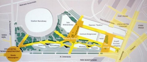 wizualizacje Nowa Zabudowa Okolic Stadionu Narodowego