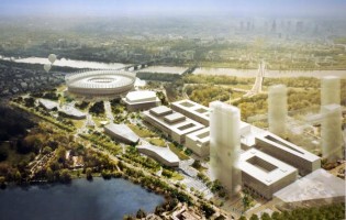 wizualizacje Nowa Zabudowa Okolic Stadionu Narodowego