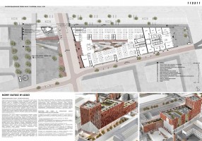 wizualizacje Nowy Ratusz w Nowym Centrum Łodzi