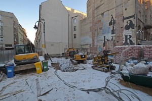 zdjęcie z budowy Centrum Współpracy Polsko – Ukraińskiej