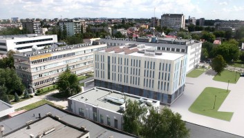 zdjęcie z budowy Nowa siedziba Fizyki i Informatyki Stosowanej