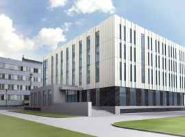 zdjęcie z budowy Nowa siedziba Fizyki i Informatyki Stosowanej