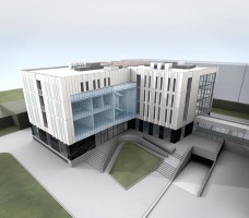 zdjęcie z budowy Nowa siedziba Fizyki i Informatyki Stosowanej