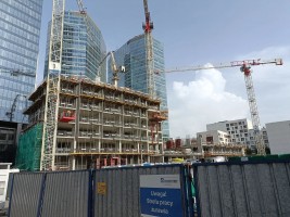 zdjęcie z budowy Towarowa Towers