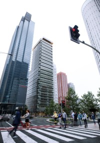 zdjęcie z budowy AFI Tower