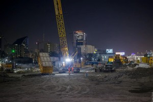 zdjęcie z budowy AFI Tower