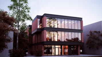 wizualizacje Biurowiec Promienista 94