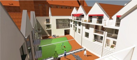 zdjęcie z budowy Kamienice Starego Miasta