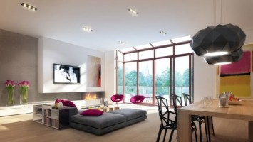 Przykładowa aranżacja apartamentu typu penthouse