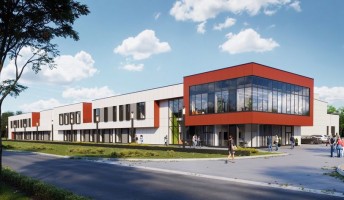 zdjęcie z budowy Centrum Badawczo-Rozwojowe
