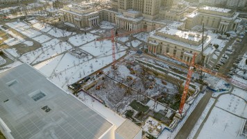 zdjęcie z budowy TR Warszawa