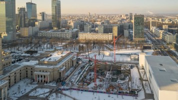 zdjęcie z budowy TR Warszawa