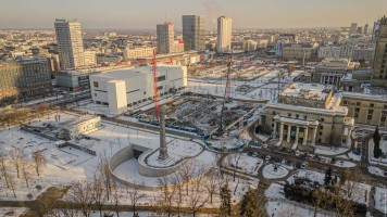 zdjęcie z budowy TR Warszawa