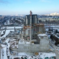 zdjęcie z budowy SkyTrust Solidarności