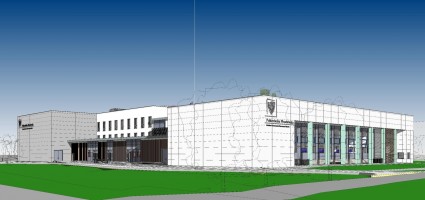 zdjęcie z budowy Kompleks sportowy Politechniki Wrocławskiej