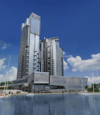 Wizualizacja z ostateczną wersją elewacji