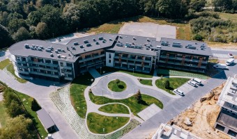 zdjęcie z budowy Laguna Beskidów