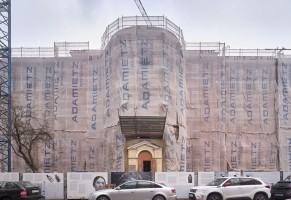 zdjęcie z przebudowy Muzeum Getta Warszawskiego