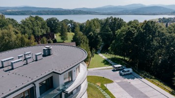 zdjęcie z budowy Laguna Beskidów