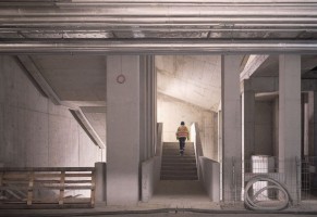 zdjęcie z przebudowy Muzeum Getta Warszawskiego