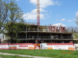 Konstrukcja żelbetowa już na III kondygnacji