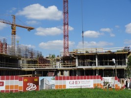 Konstrukcja żelbetowa już na III kondygnacji