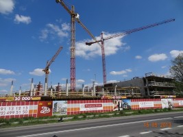 Konstrukcja żelbetowa już na III kondygnacji
