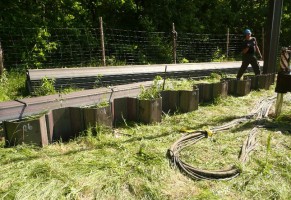 Zabezpieczenie przyszłego wykopu ścianką szczelną