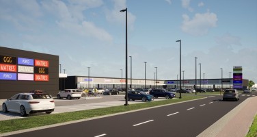 wizualizacje Park handlowy Człuchów