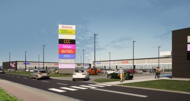 wizualizacje Park handlowy Człuchów