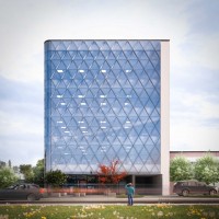 wizualizacje Biurowiec Drewniana 4