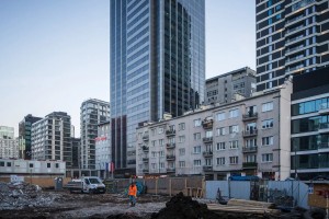 zdjęcie z budowy Liberty Tower