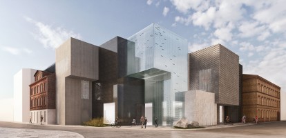 zdjęcie z budowy Centrum Himalaizmu im. Jerzego Kukuczki