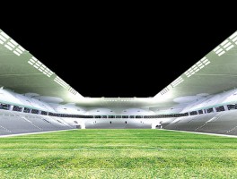 stadion w Zabrzu według projektu Andrzeja Wiszowatego i Macieja Wójtowicza