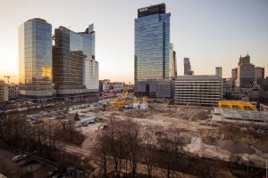 zdjęcie z budowy AFI Tower