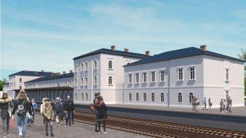 zdjęcie z przebudowy Dworzec kolejowy PKP