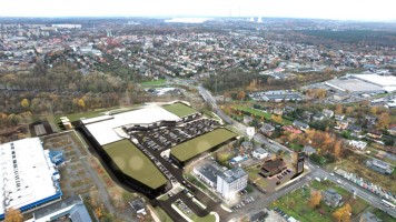 zdjęcie z budowy Park handlowy Rybnik