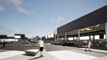zdjęcie z budowy Park handlowy Rybnik