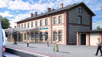 zdjęcie z przebudowy Dworzec kolejowy PKP