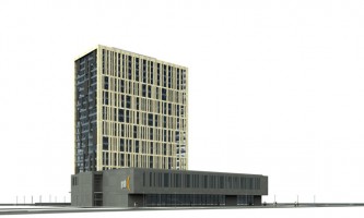 wizualizacje Kompleks handlowo-biurowo-hotelowy